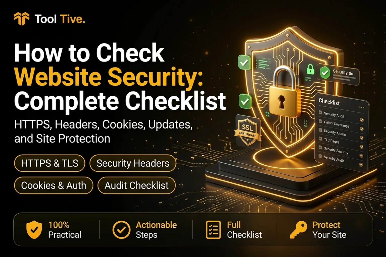 How to check website security complete checklist and audit guide